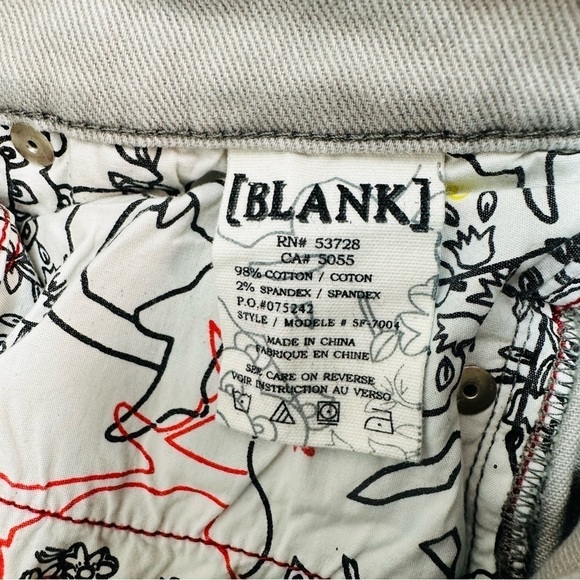 Blank NYC Size 25 x 32.5 Gray Straight Leg  Stretch Jeans - Picture 7 of 10